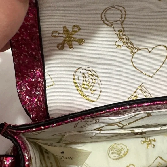 Kate Spade Pink Glitter Crossbody Bag - Picture 5 of 7